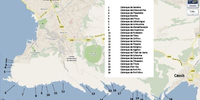 Χάρτης της Μασσαλίας πάρκο